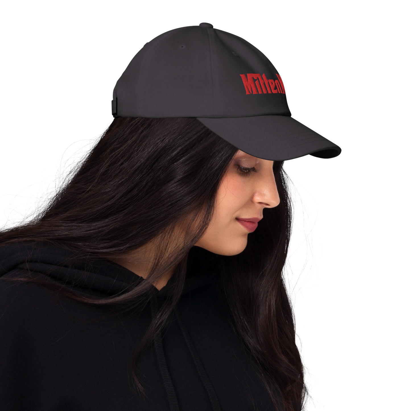 Michigan 'MittenMafia' Dad Hat (Gangster Font) | Red Embroidery