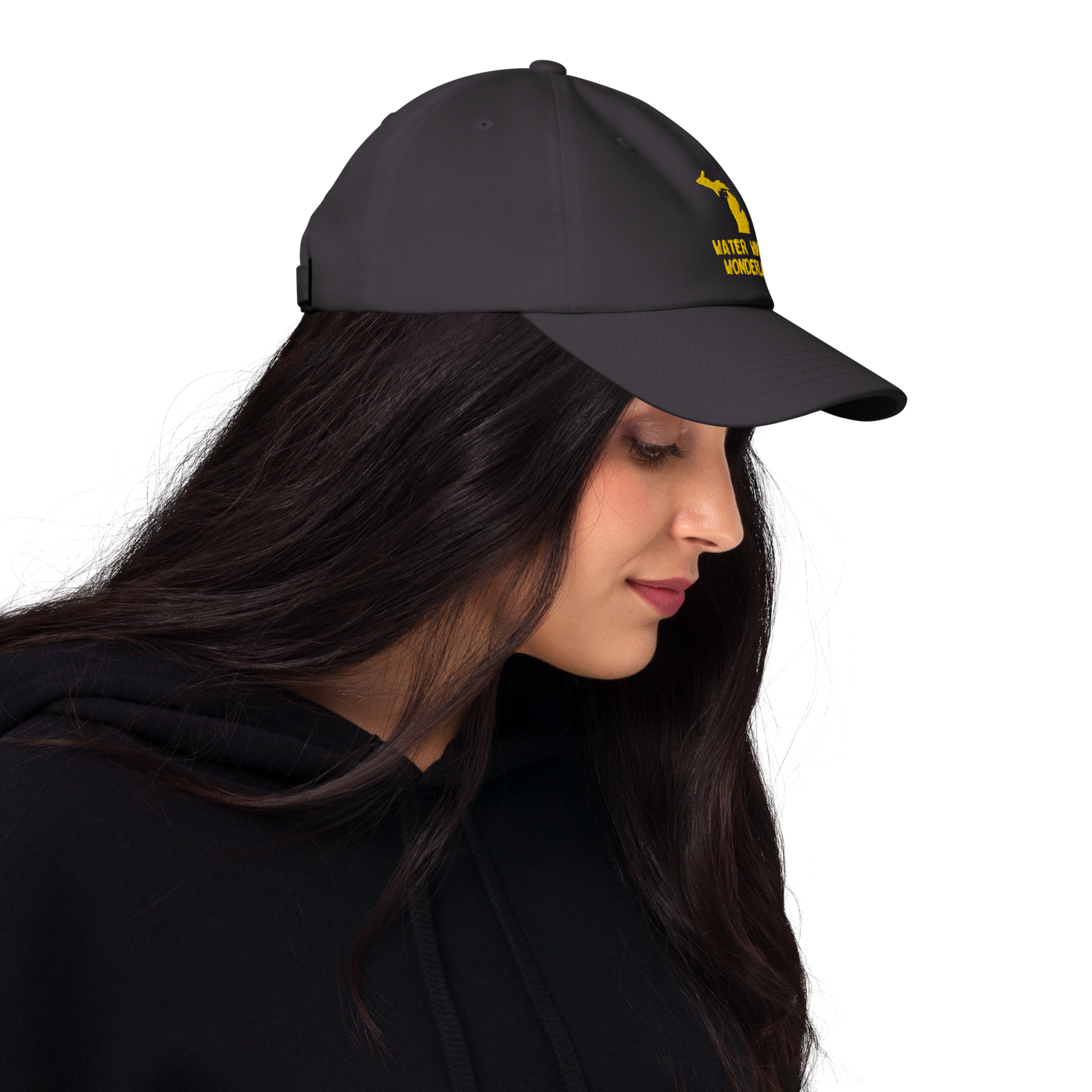 'Water Winter Wonderland' Dad Hat (w/ Michigan Outline) | Gold Embroidery