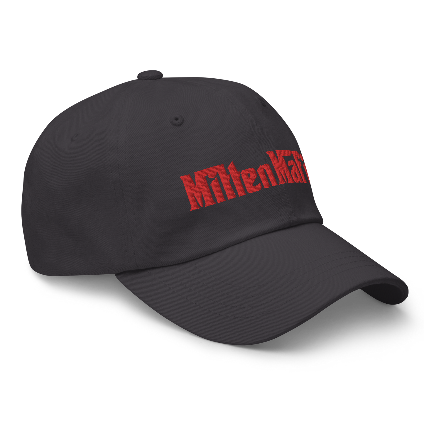 Michigan 'MittenMafia' Dad Hat (Gangster Font) | Red Embroidery