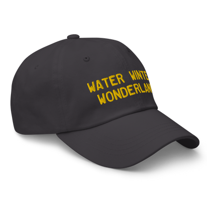 Michigan 'Water Winter Wonderland' Dad Hat (Licence Plate Font) | Gold Embroidery