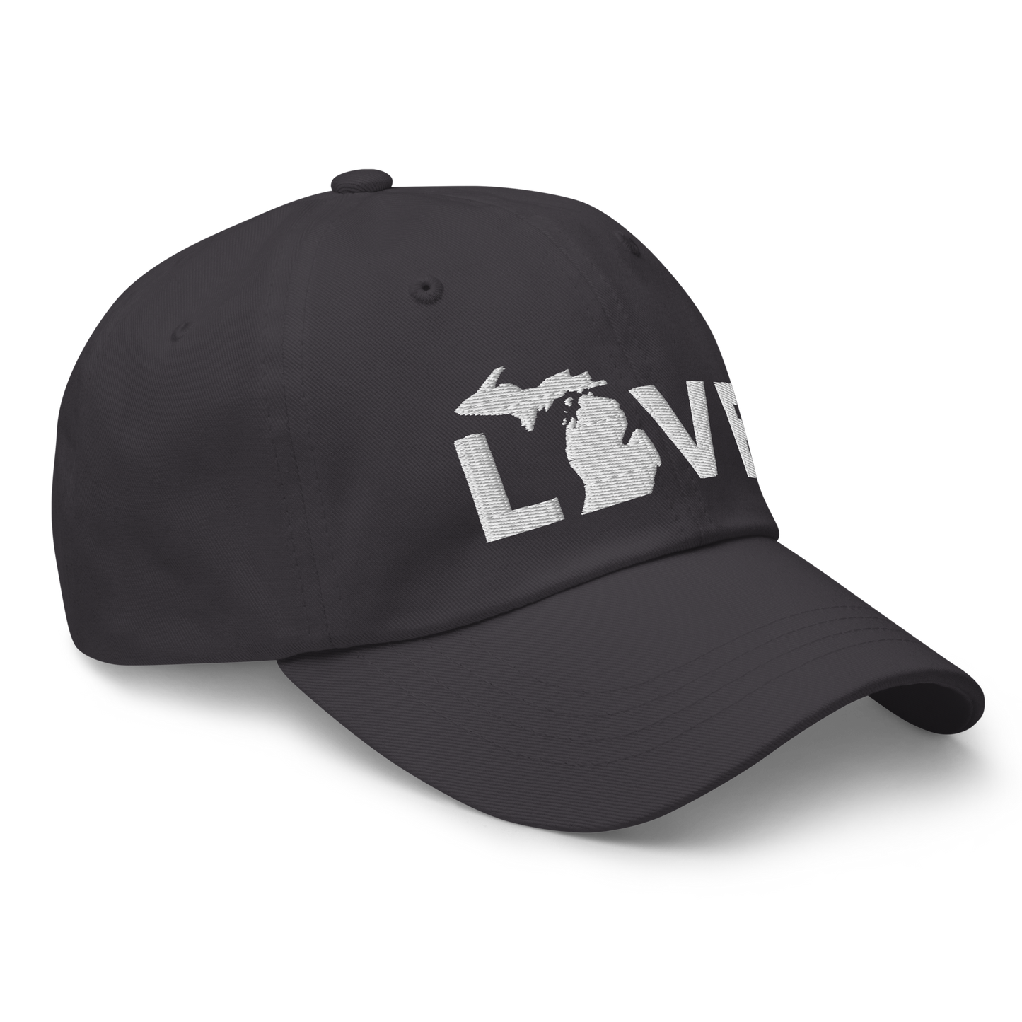 Michigan 'Love' Dad Hat (Geometric Sans Font)