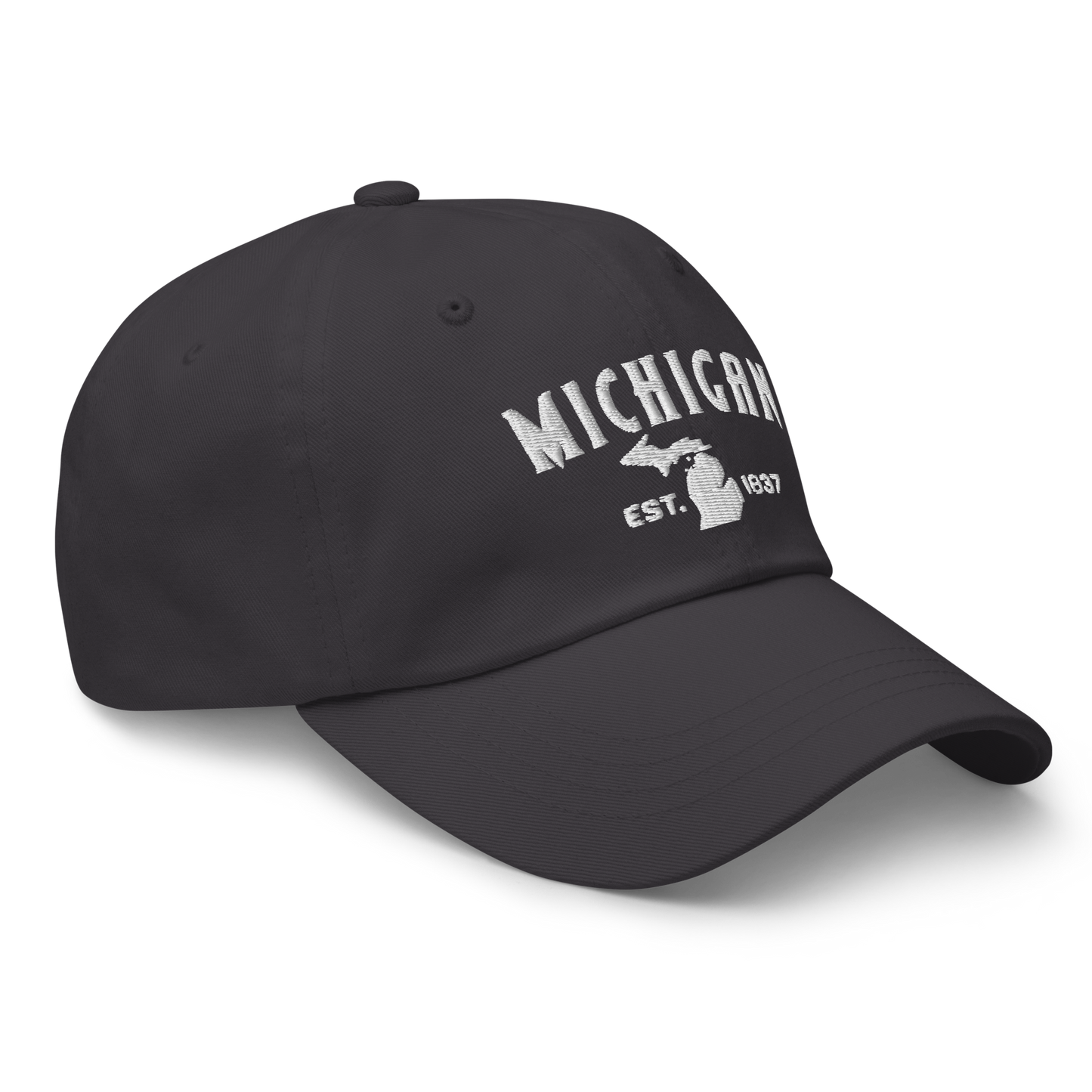 'Michigan EST 1837' Dad Hat (Vicious Mustelid Font)