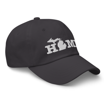 Michigan 'Home' Dad Hat (Typewriter Font)