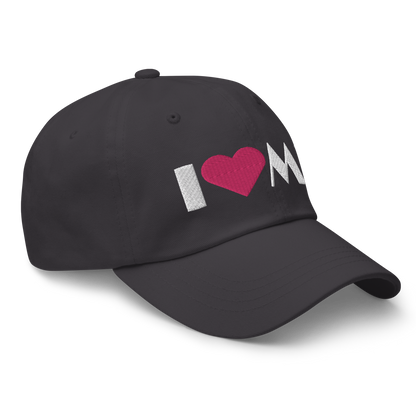 Michigan 'I ❤️ MI' Dad Hat (Art Deco Font)