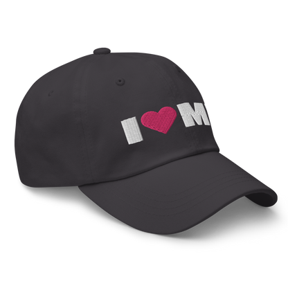 Michigan 'I ❤️ MI' Dad Hat (French Olive Font)