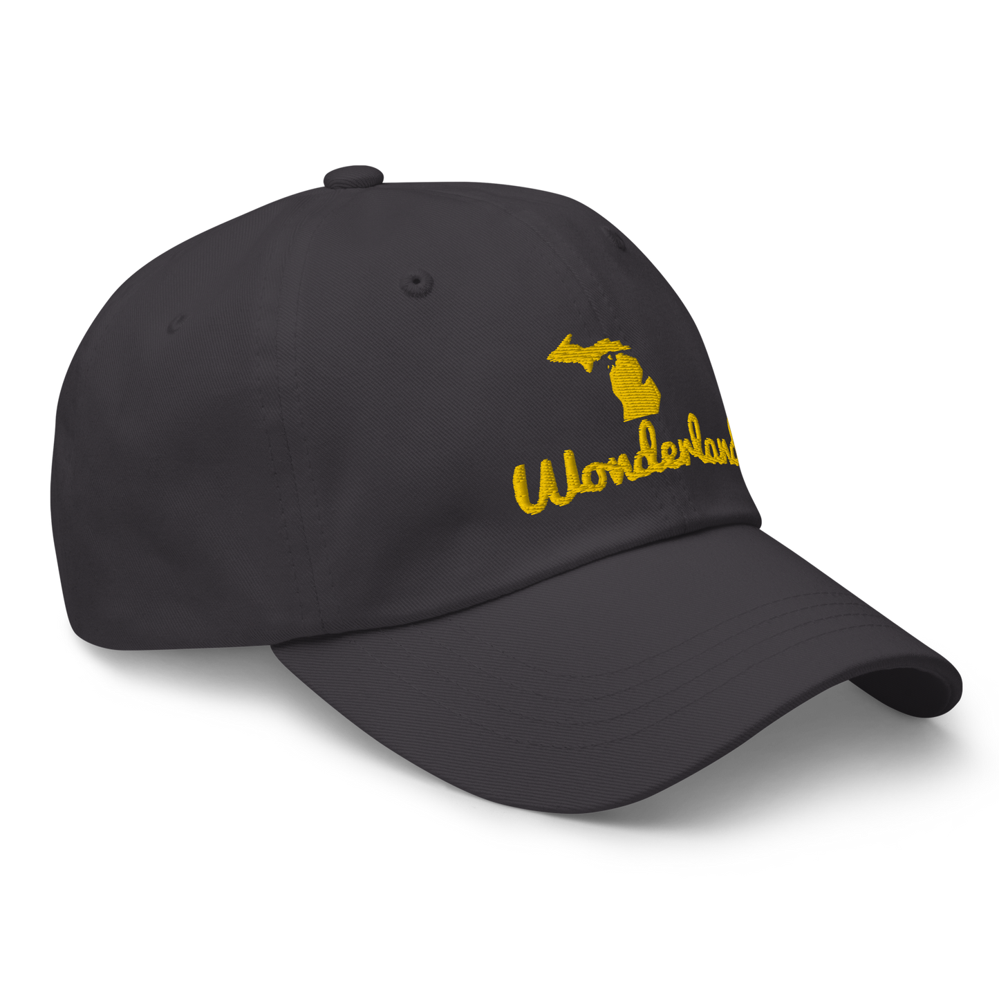 Michigan 'Wonderland' Dad Hat (Script Font) | Gold Embroidery