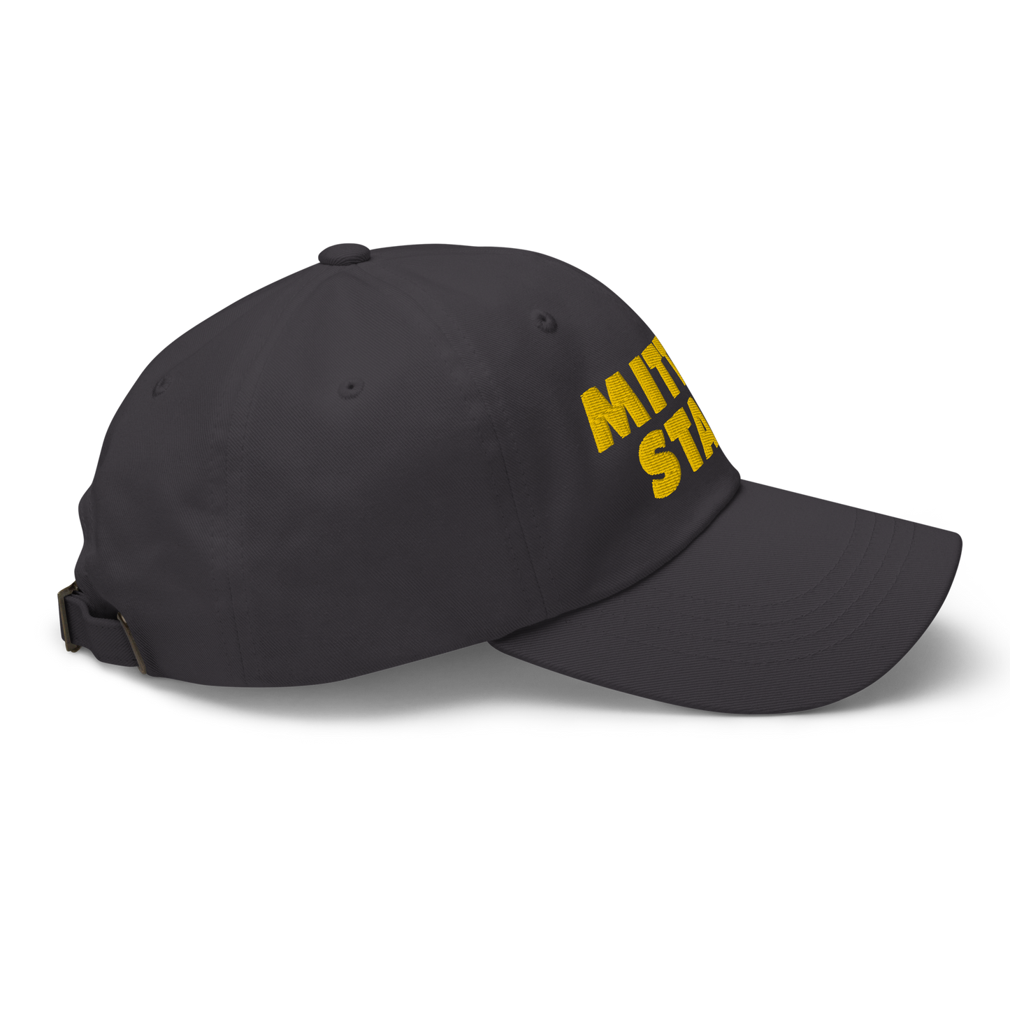 Michigan 'Mitten State' Dad Hat (Geometric Sans Font) | Gold Embroidery