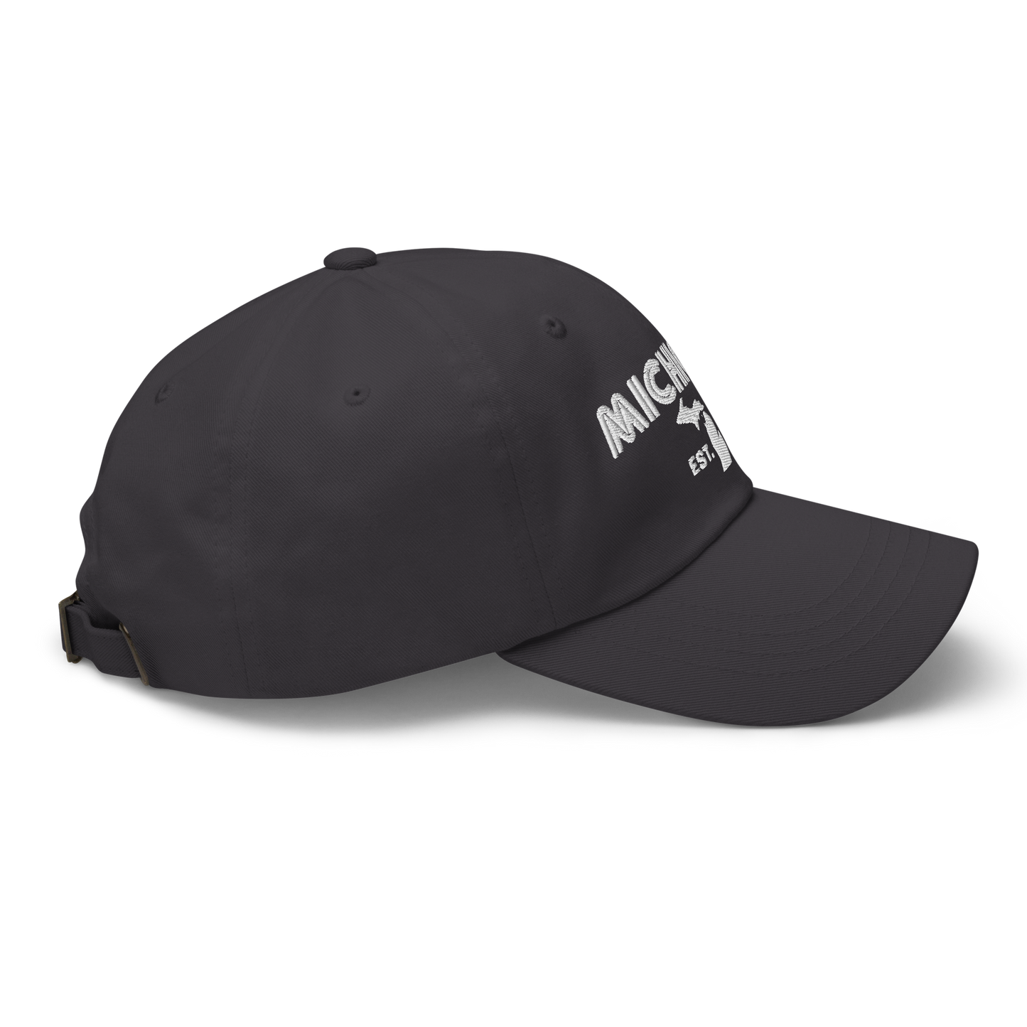 'Michigan EST 1837' Dad Hat (Metalpress Font)