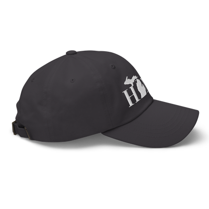 Michigan 'Home' Dad Hat (Didone Font)