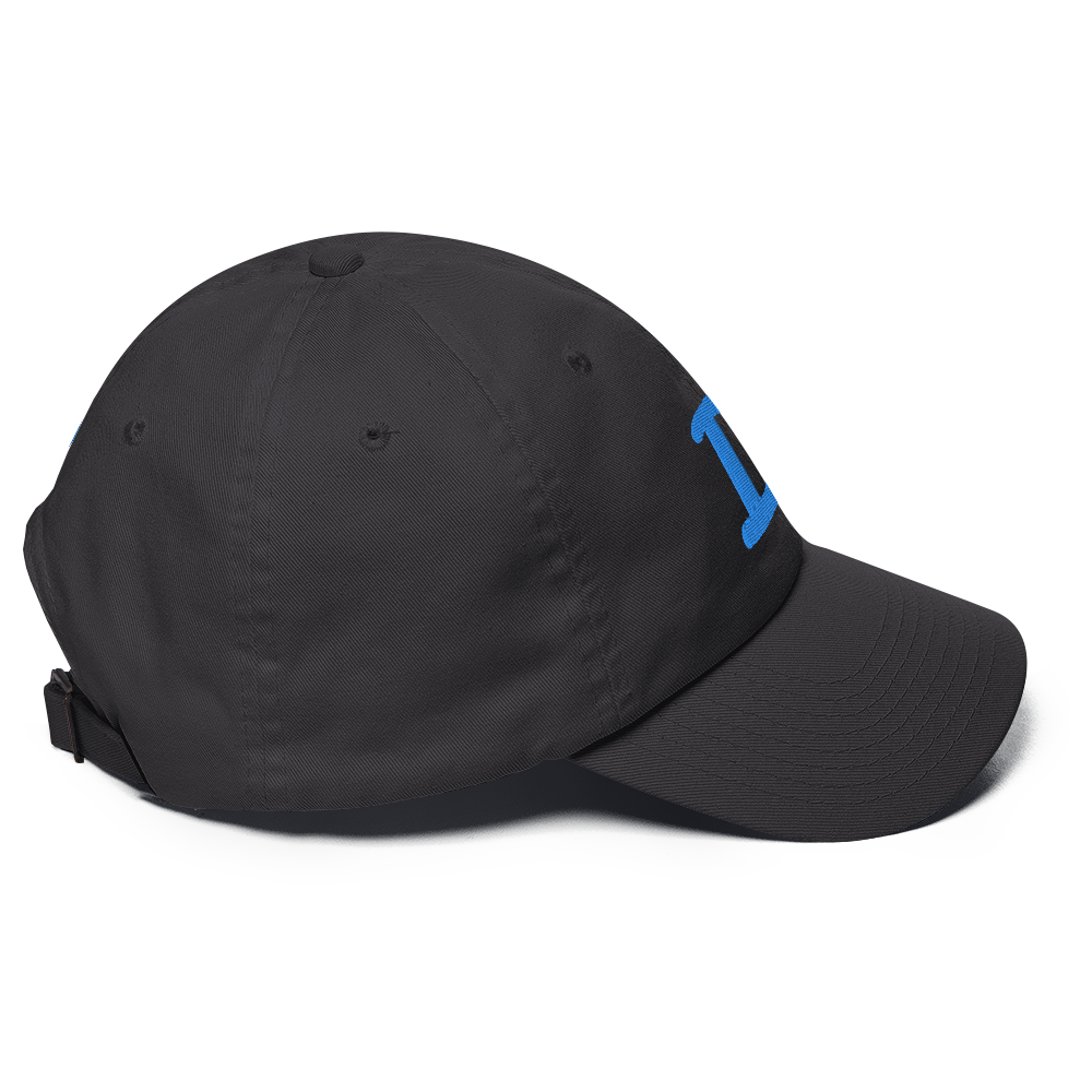 Detroit 'Old French D' Dad Hat (w/ Side Design) | Azure Embroidery