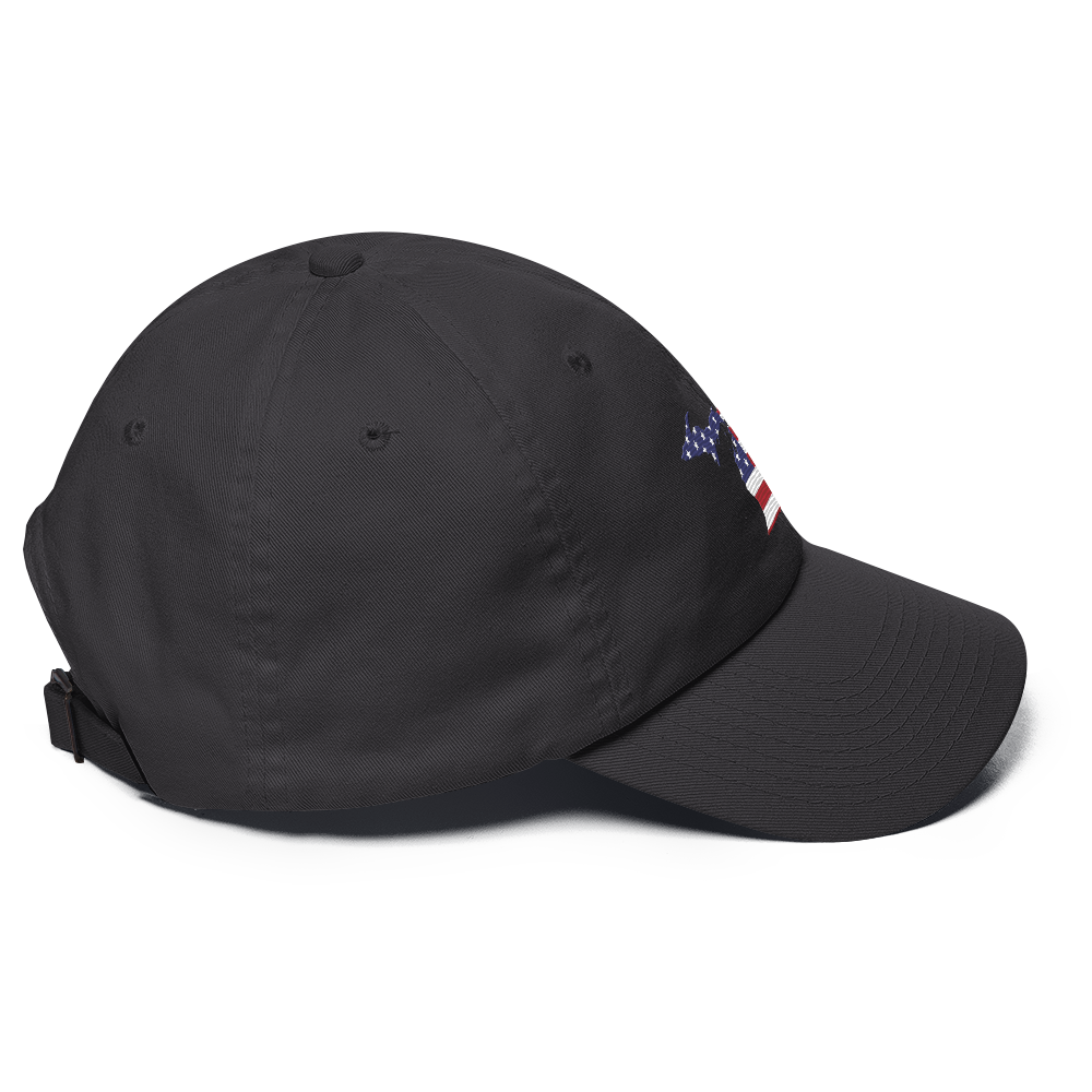 State of Michigan Dad Hat (w/ USA Flag Outline)