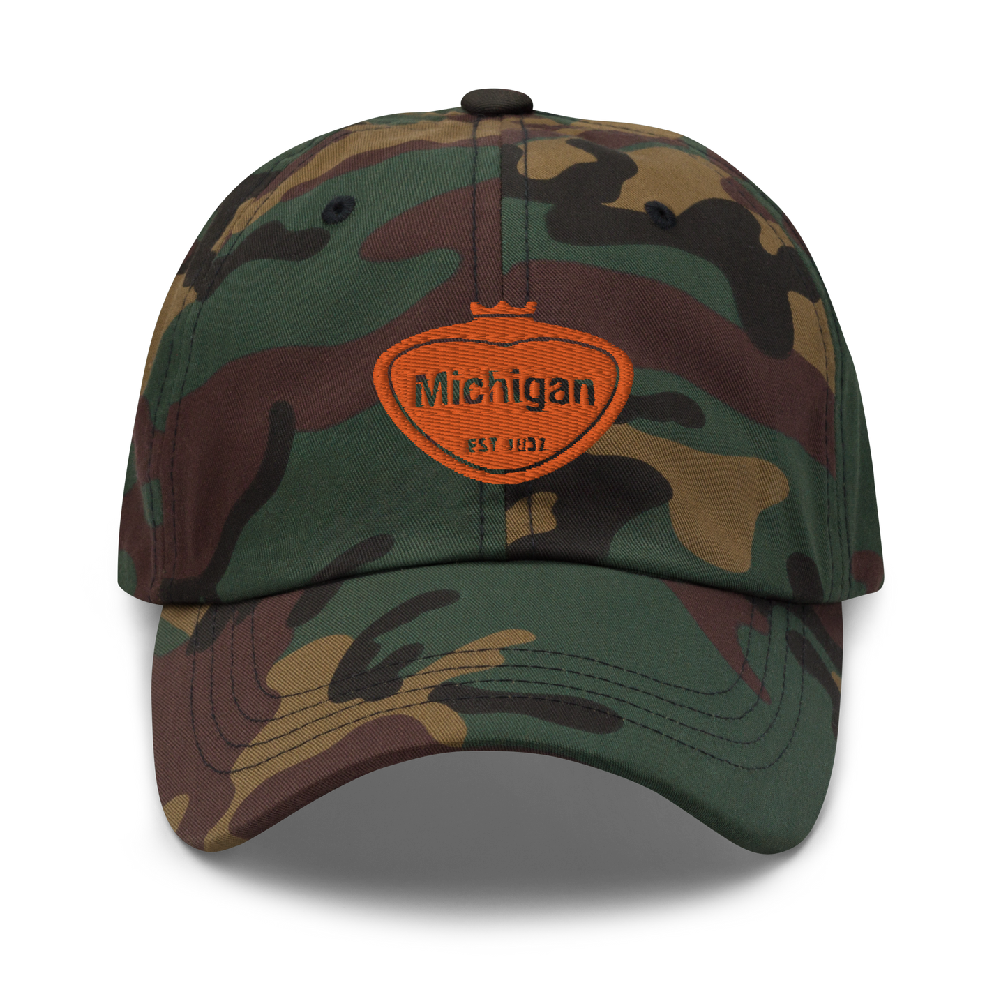 'Michigan EST 1837' Camouflage Cap (Local Sodapop Parody)