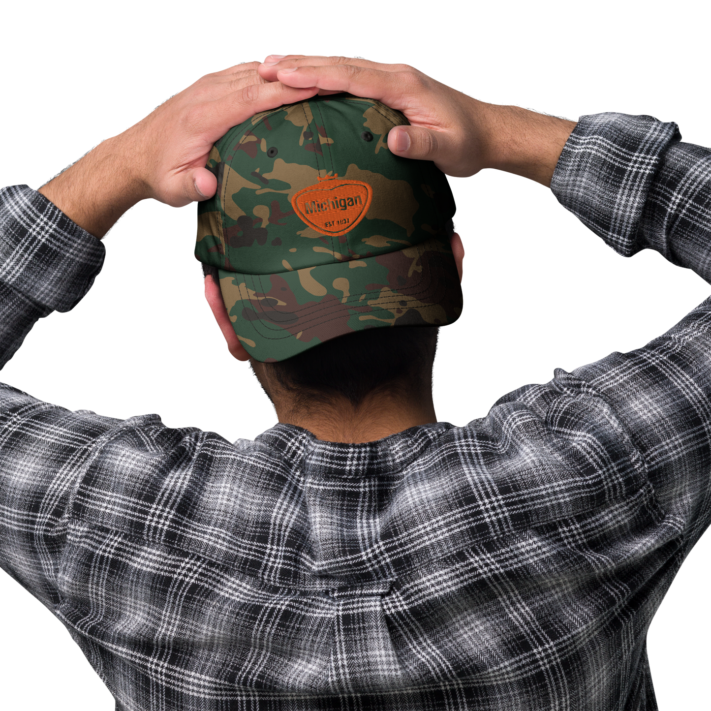 'Michigan EST 1837' Camouflage Cap (Local Sodapop Parody)