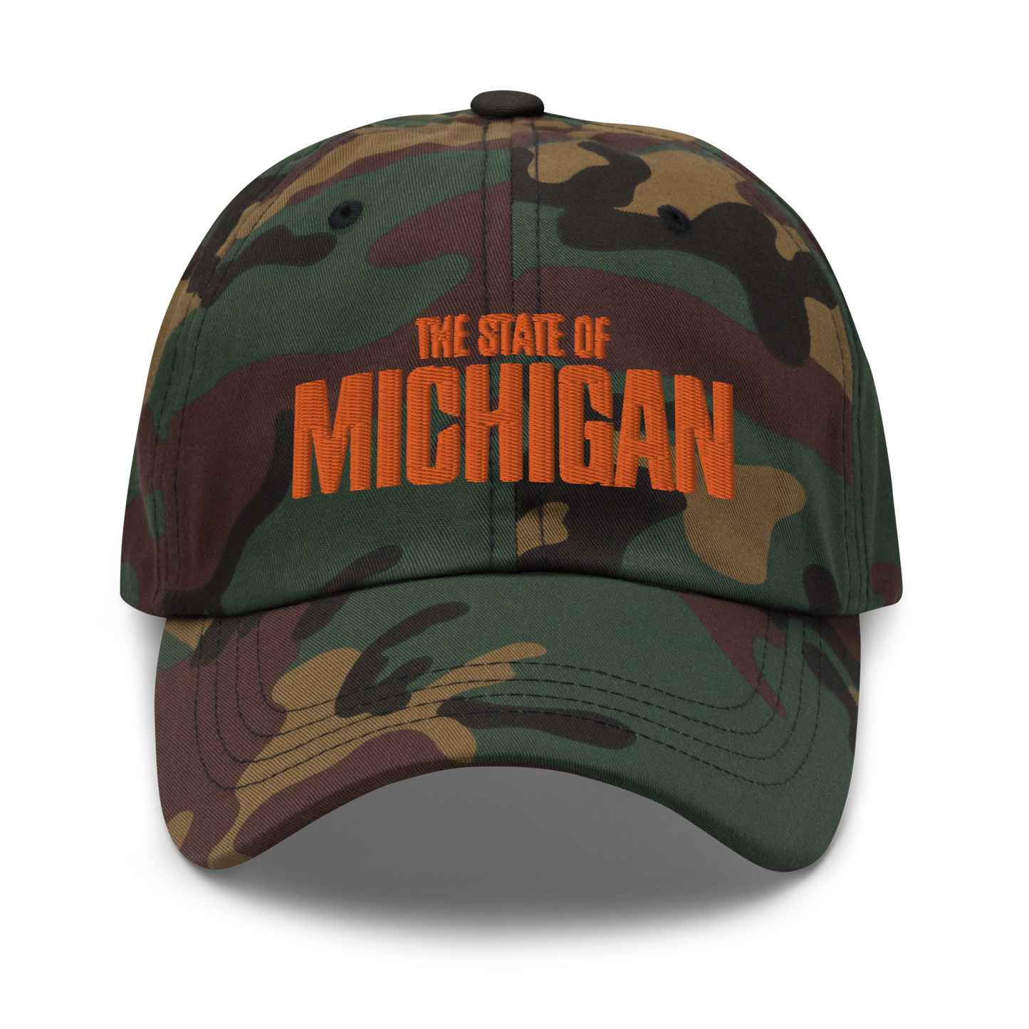 'The State of Michigan' Camouflage Cap (Flying Superhero Parody)