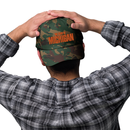 'The State of Michigan' Camouflage Cap (Flying Superhero Parody)