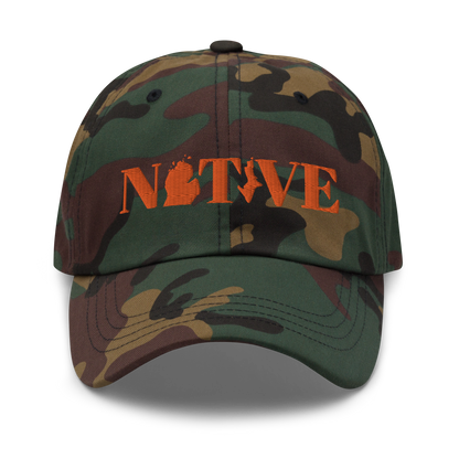 Michigan 'Native' Camouflage Cap (Didone Font)