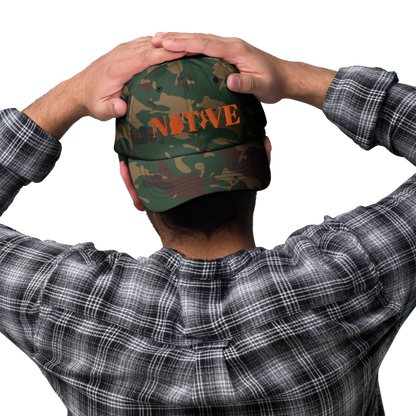 Michigan 'Native' Camouflage Cap (Didone Font)