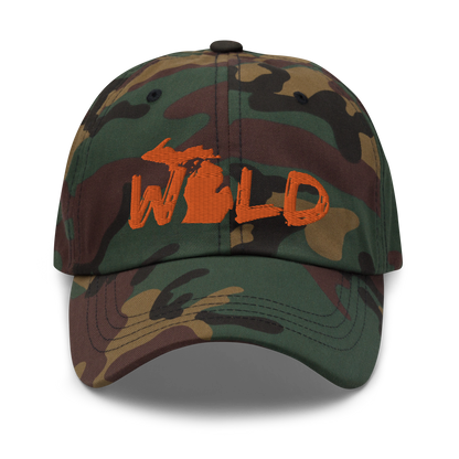 Michigan 'Wild' Camouflage Cap (Angry Brush Font)