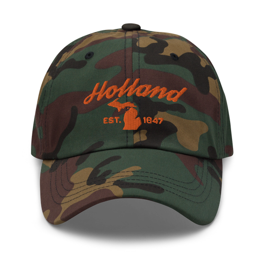 'Holland EST 1847' Camouflage Cap (Script Font)