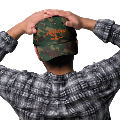 'Holland EST 1847' Camouflage Cap (Script Font)