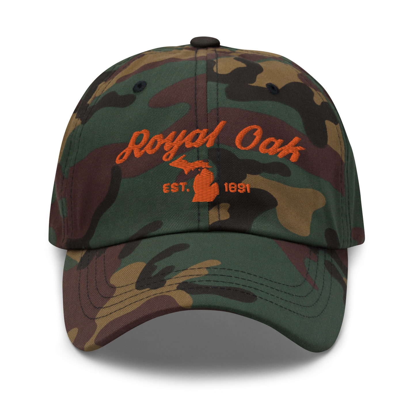 'Royal Oak EST. 1891' Camouflage Cap (Script Font)