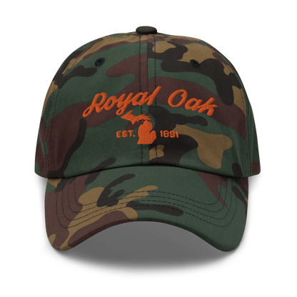 'Royal Oak EST. 1891' Camouflage Cap (Script Font)