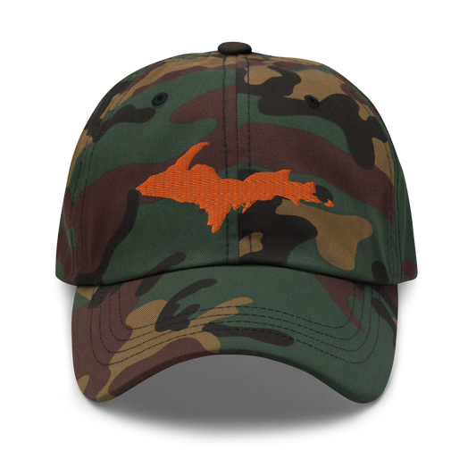 Michigan Upper Peninsula Camouflage Cap (w/ UP Outline)