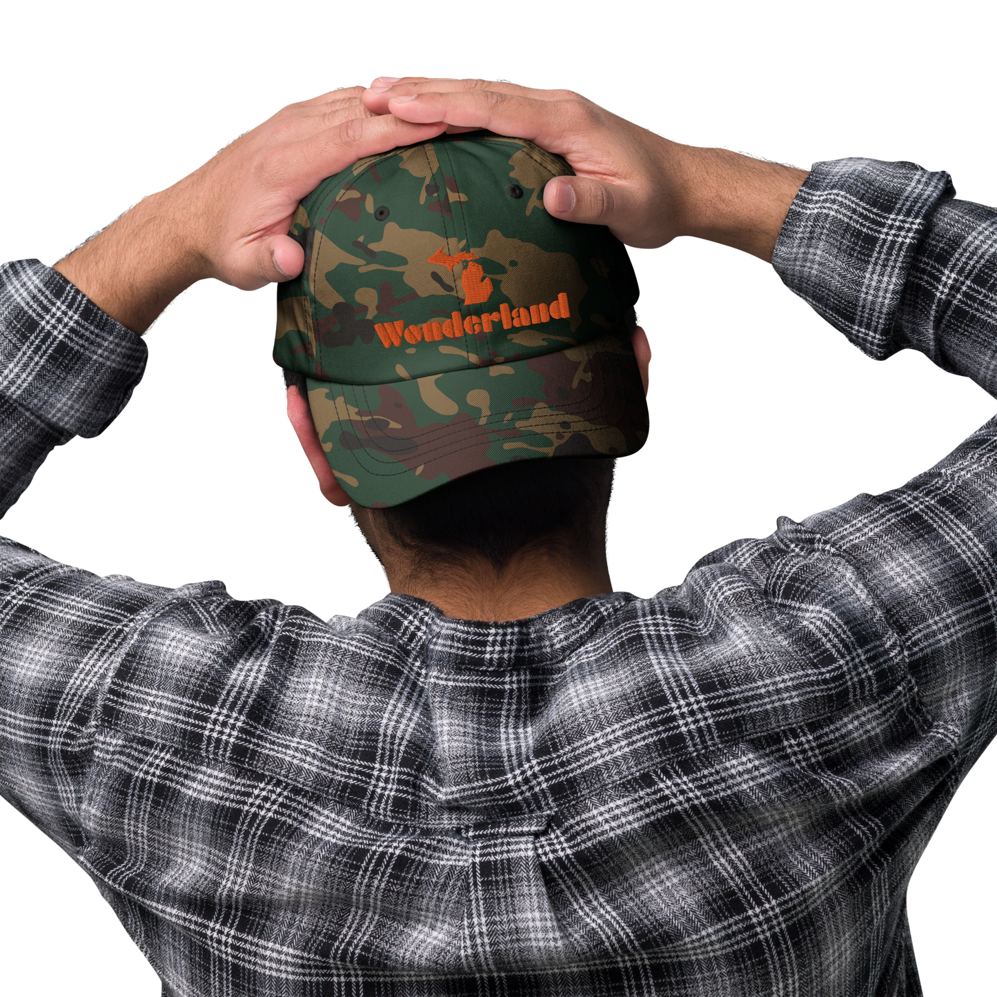 Michigan 'Wonderland' Camouflage Cap (Art Deco Font)