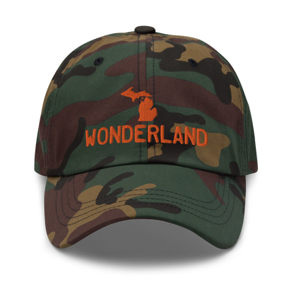 Michigan 'Wonderland' Camouflage Cap (Licence Plate Font)