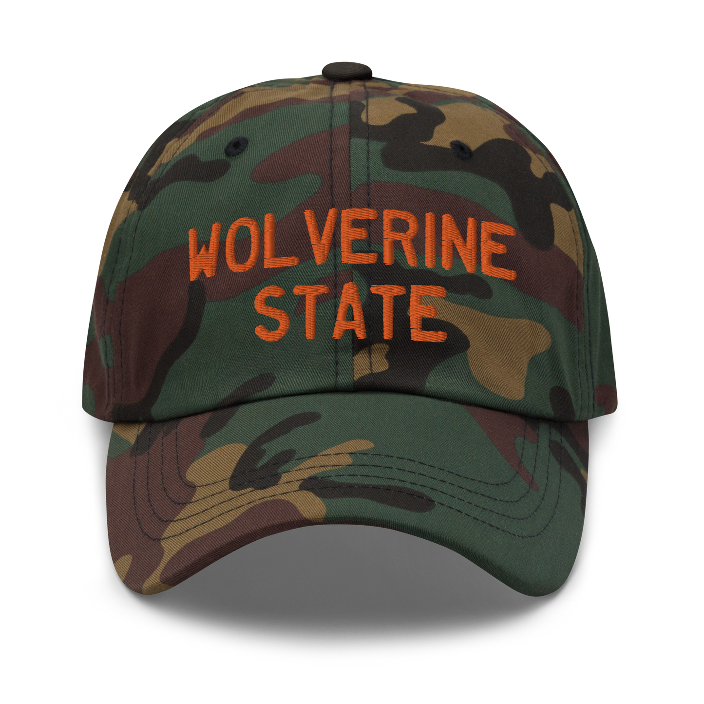 Michigan 'Wolverine State' Camouflage Cap (Licence Plate Font)