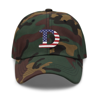 Detroit 'Old French D' Camouflage Cap (Patriot Edition)