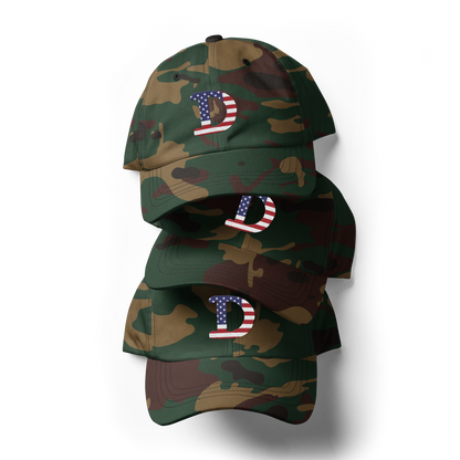 Detroit 'Old French D' Camouflage Cap (Patriot Edition)