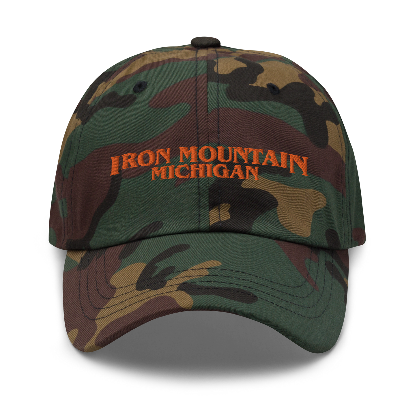 'Iron Mountain Michigan' Camouflage Cap (1980s Drama Parody)