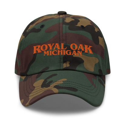 'Royal Oak Michigan' Camouflage Cap (1980s Drama Parody)