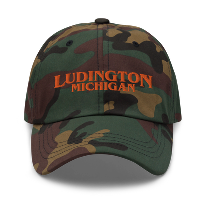 'Ludington Michigan' Camouflage Cap (1980s Drama Parody)