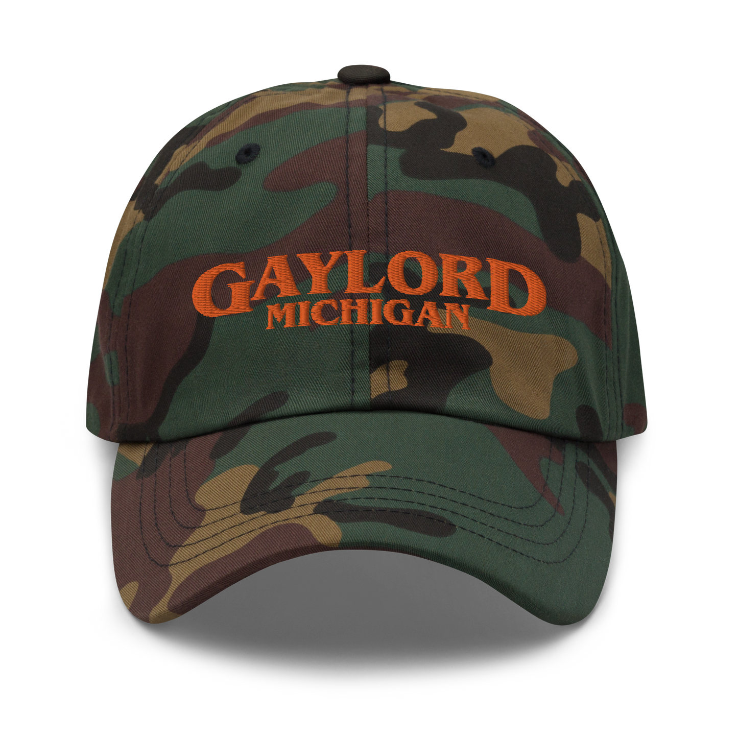 'Gaylord Michigan' Camouflage Cap (1980s Drama Parody)