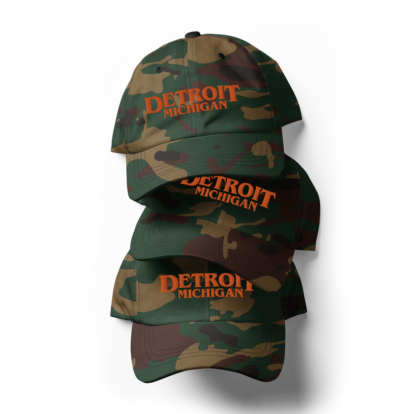 'Detroit Michigan' Camouflage Cap (1980s Drama Parody)