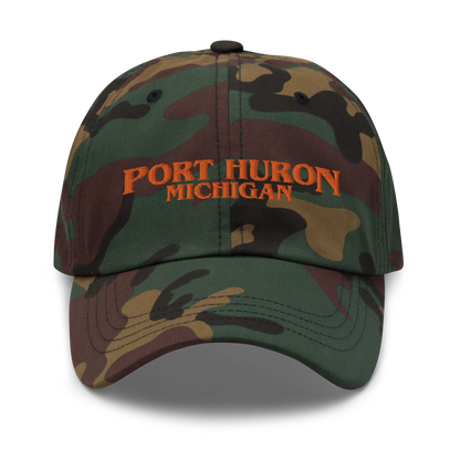 'Port Huron Michigan' Camouflage Cap (1980s Drama Parody)