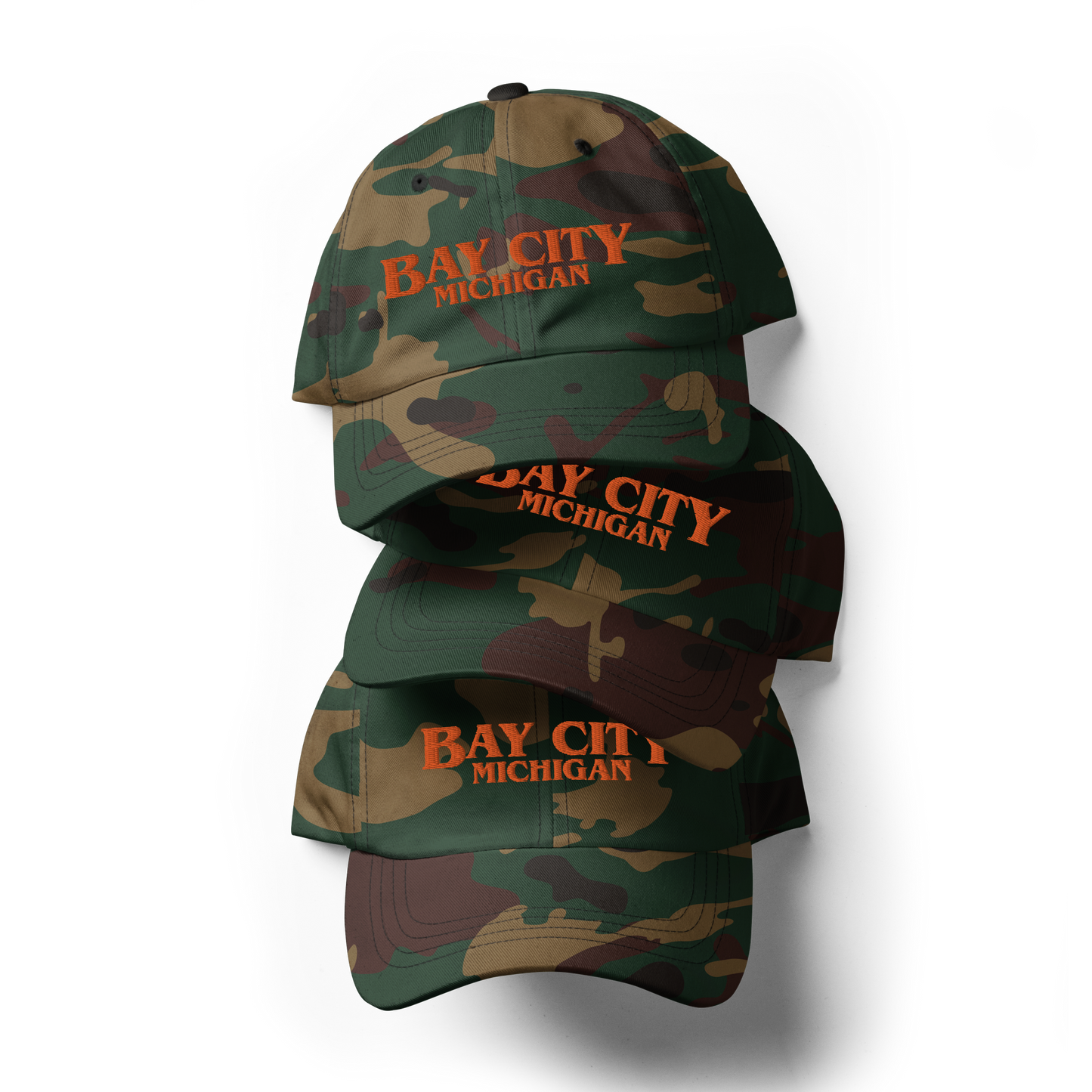 'Bay City Michigan' Camouflage Cap (1980s Drama Parody)