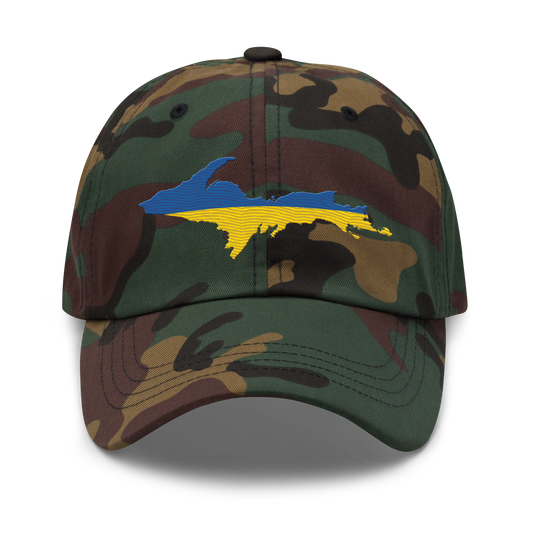 Michigan Upper Peninsula Camouflage Cap (Ukraine Edition)