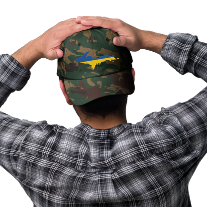 Michigan Upper Peninsula Camouflage Cap (Ukraine Edition)