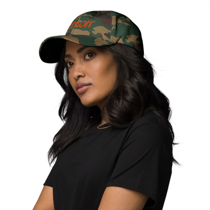 'Detroit' Camouflage Cap (Hip Hop Tag Font)
