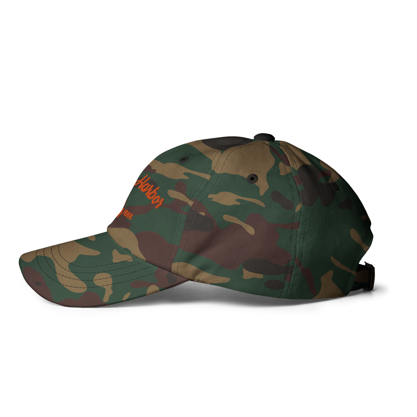 'Benton Harbor EST. 1866' Camouflage Cap (Script Font)