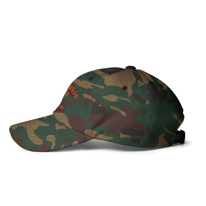 'Traverse City EST. 1851' Camouflage Cap (Script Font)