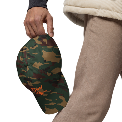 'Flint EST. 1855' Camouflage Cap (Script Font)