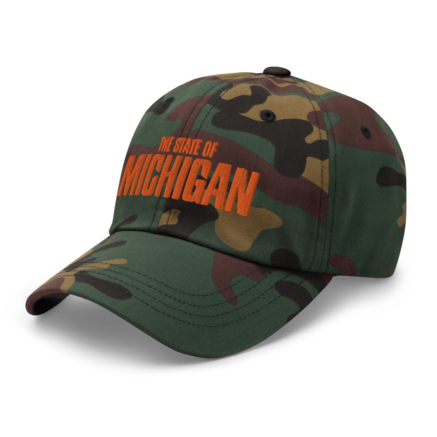 'The State of Michigan' Camouflage Cap (Flying Superhero Parody)