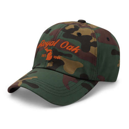 'Royal Oak EST. 1891' Camouflage Cap (Script Font)