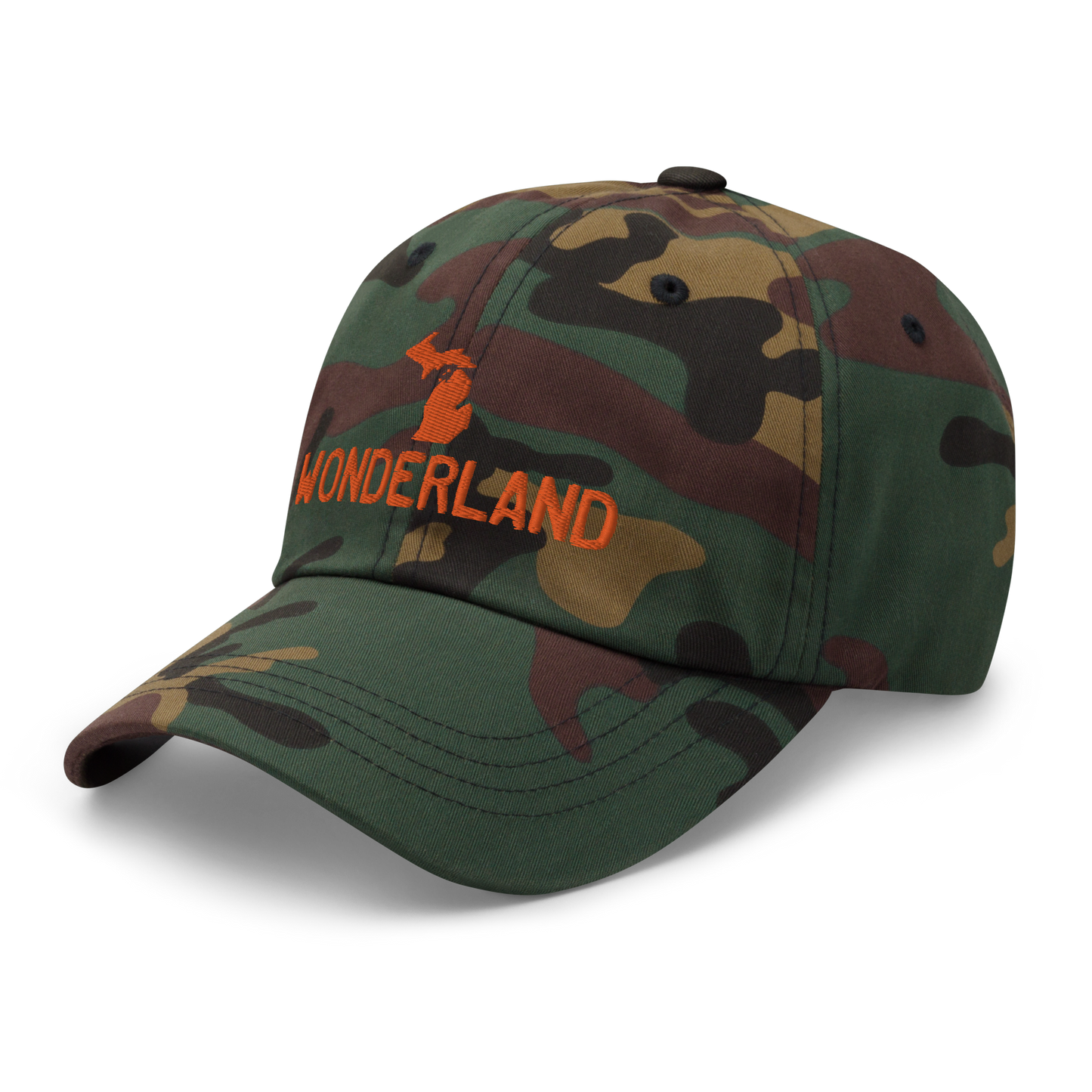 Michigan 'Wonderland' Camouflage Cap (Licence Plate Font)