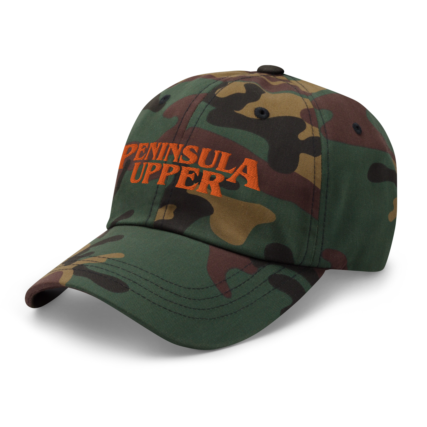 Michigan 'Upper Peninsula' Camouflage Cap (1980s Teen Drama Parody)