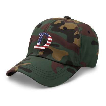 Detroit 'Old French D' Camouflage Cap (Patriot Edition)